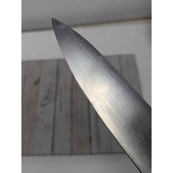 Paula Deen Chef Knife Stainless Steel Red Handle 8" Blade 13-1/2" Long - Picture 6 of 12